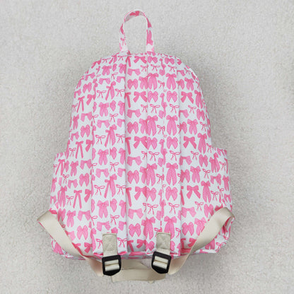 USA Shop Baby Girls Pink Bows School Backpack Bag