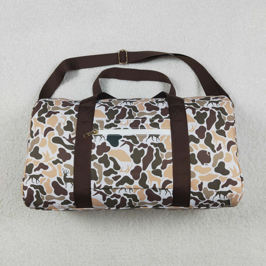 USA Shop Dogs Ducks Camo Hunting Travel Gym Bag