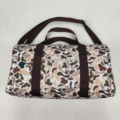 USA Shop Dogs Ducks Camo Hunting Travel Gym Bag