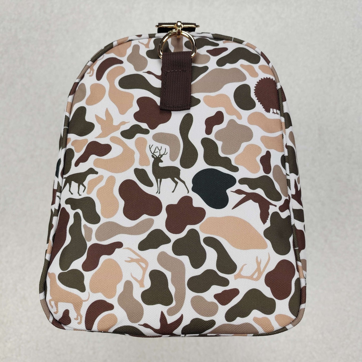 USA Shop Dogs Ducks Camo Hunting Travel Gym Bag