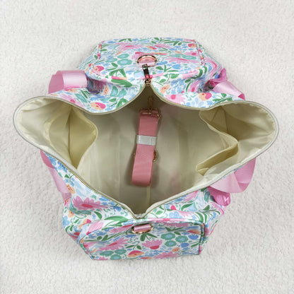 USA Shop Flowers Ruffle Travel Gym Bag
