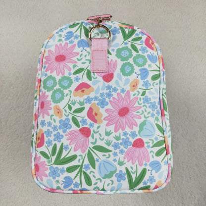 USA Shop Flowers Ruffle Travel Gym Bag
