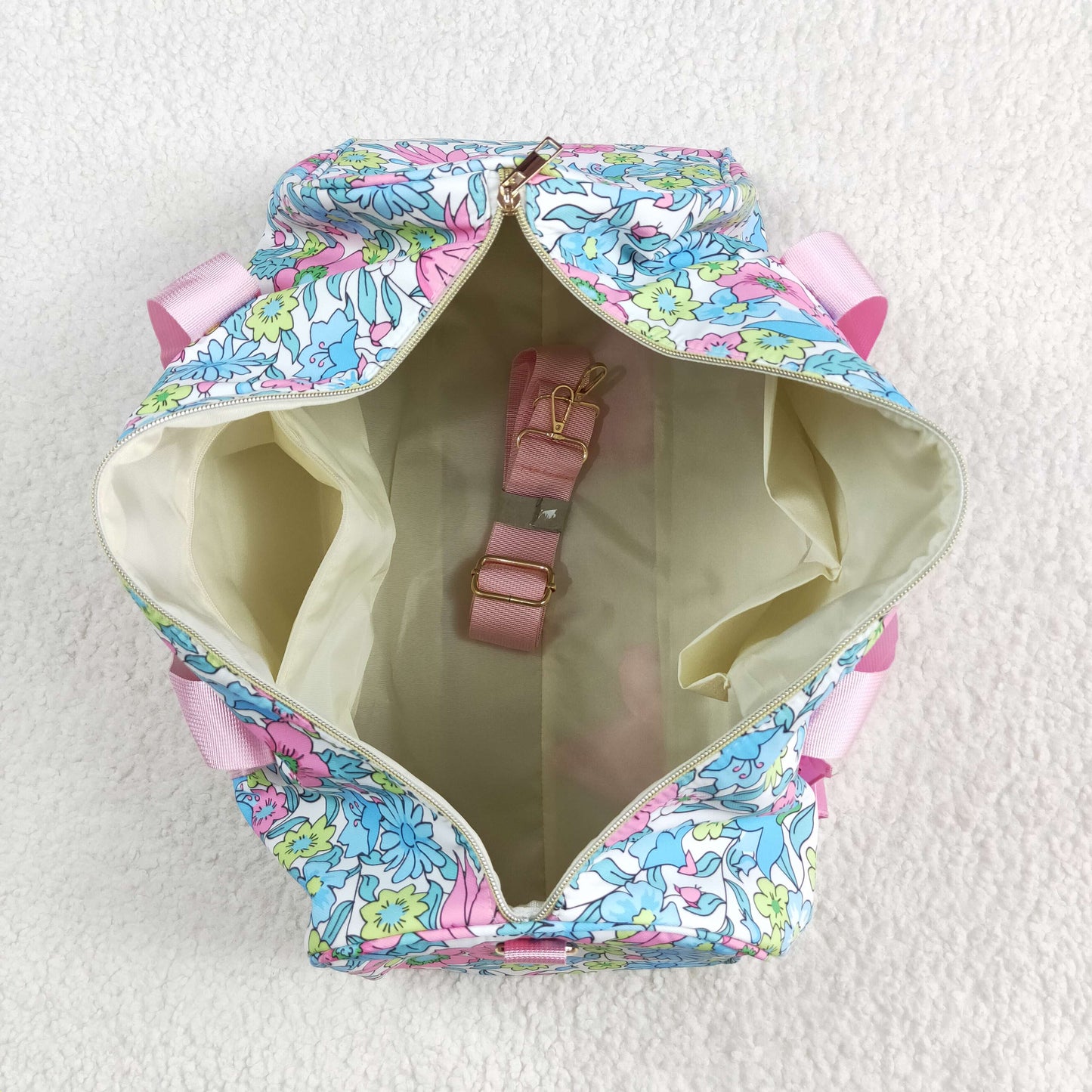 USA Shop Flower Ruffle Travel Package Gym Bags