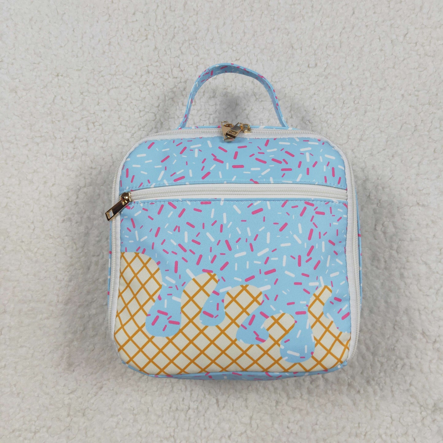 USA Shop Baby Kids Sprinkles Drip School Blue Lunch Box