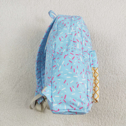USA Shop Baby Kids Blue Drip Sprinkles School Backpack Bag
