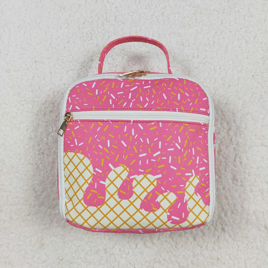 USA Shop Baby Girls Kids Drips Sprinkles Pink Lunch Box Dinner Picnic Thermal Bag