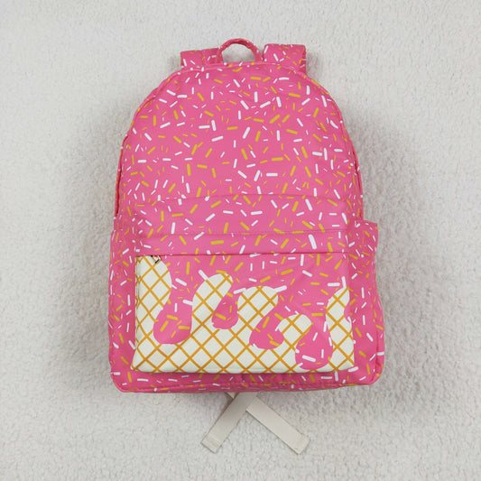 USA Shop Baby Girls Sprinkles Drip School Backpack Pink Bag