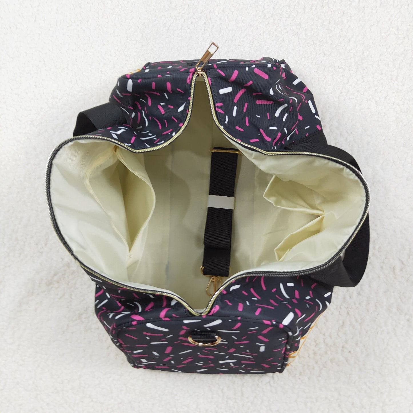 USA Shop Black Sprinkles Drip Travel Gym Bag