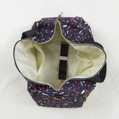 USA Shop Black Sprinkles Drip Travel Gym Bag