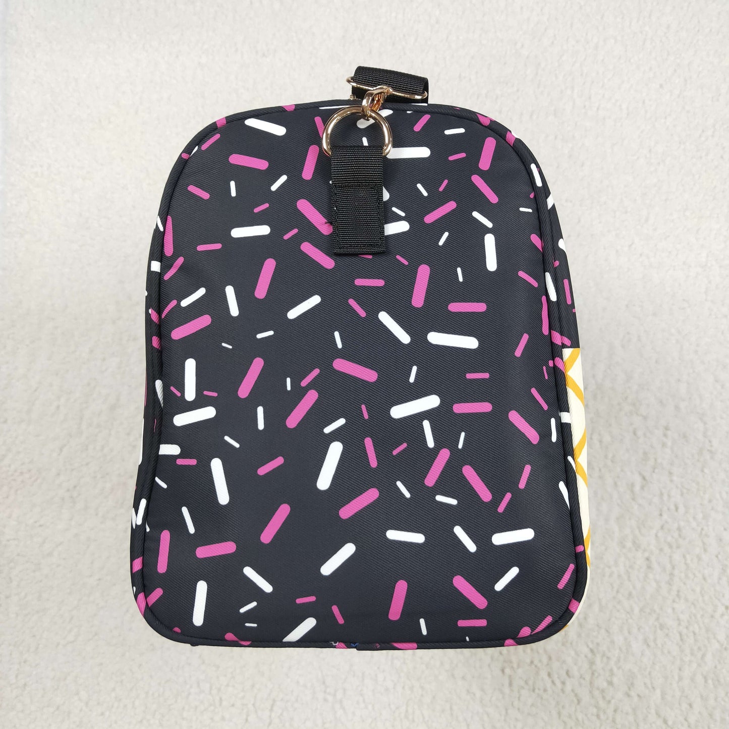 USA Shop Black Sprinkles Drip Travel Gym Bag