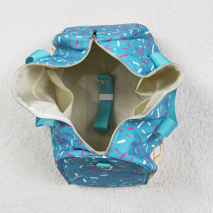 USA Shop Blue Sprinkles Drip Travel Gym Bag