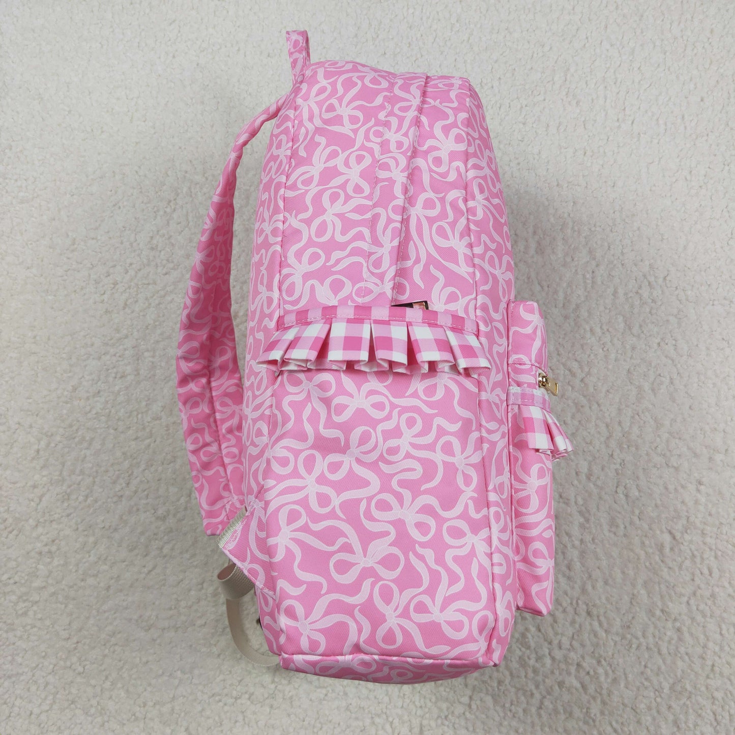 USA Shop Baby Girls Pink Bows School Backpack Ruffle Bag