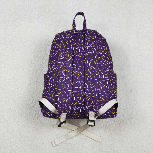 USA Shop Baby Kids Toddler Drips Sprinkles Zipper Backpack School Purple Bag