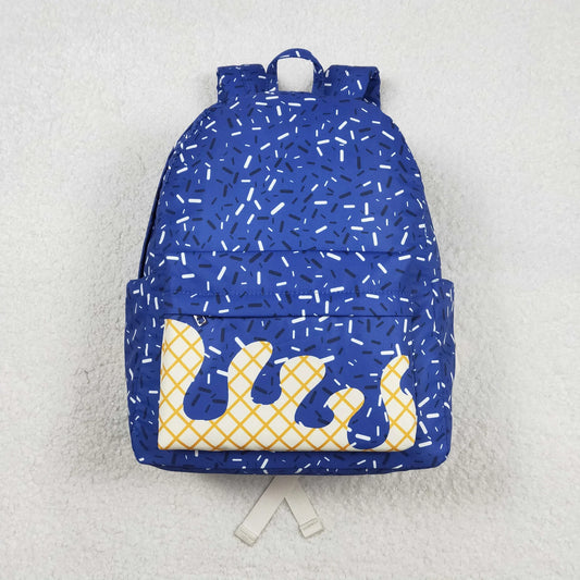 USA Shop Baby Boys Toddler Drips Sprinkles Zipper Backpack School Blue Bag