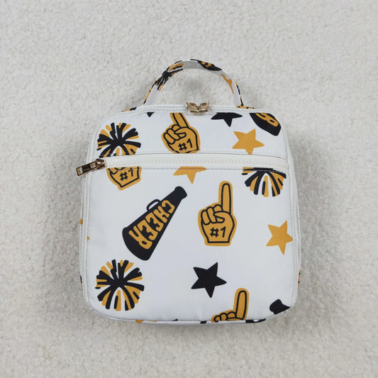 USA Shop Baby Kids Cheer Stars Gold Lunch Box Dinner Picnic Thermal Team Bag