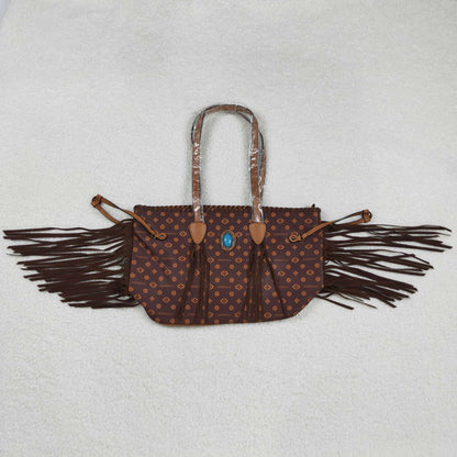 USA Shop Turquoise Handbag Brown Tassel Bag
