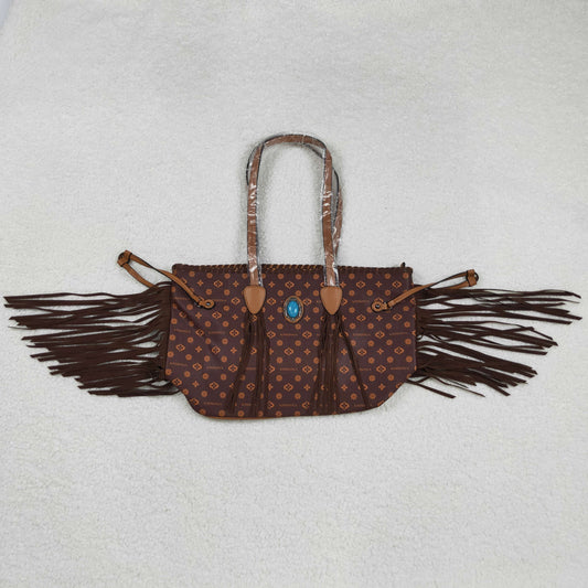 USA Shop Turquoise Handbag Brown Tassel Bag