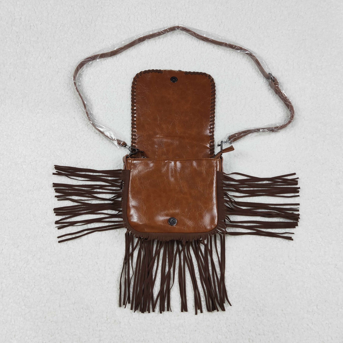 USA Shop Western Cowhide Leather Fringe Crossbody Bag