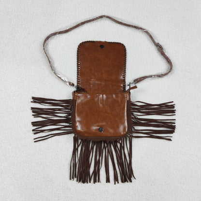 USA Shop Western Cowhide Leather Fringe Crossbody Bag