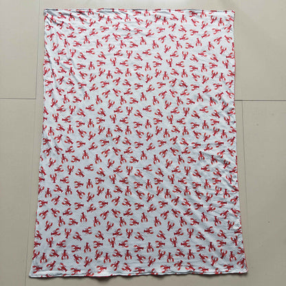 USA Shop Baby Kids Crayfish Red Blanket