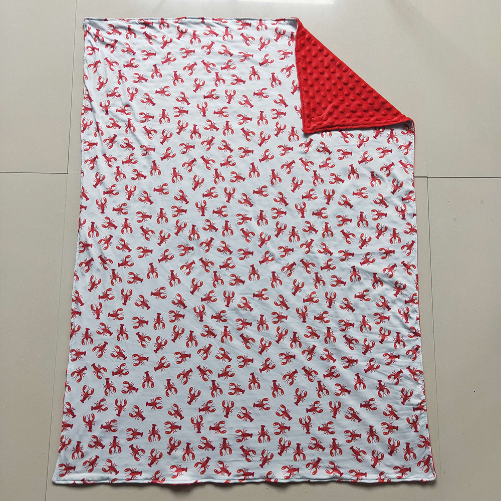 USA Shop Baby Kids Crayfish Red Blanket