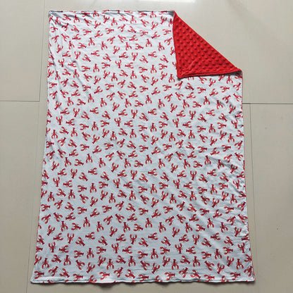USA Shop Baby Kids Crayfish Red Blanket