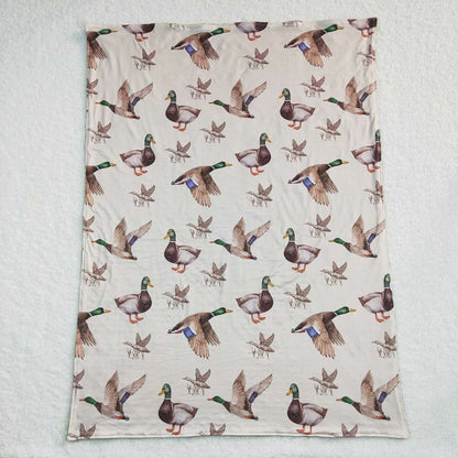 USA Shop Baby Kids Ducks Green Minky Blanket