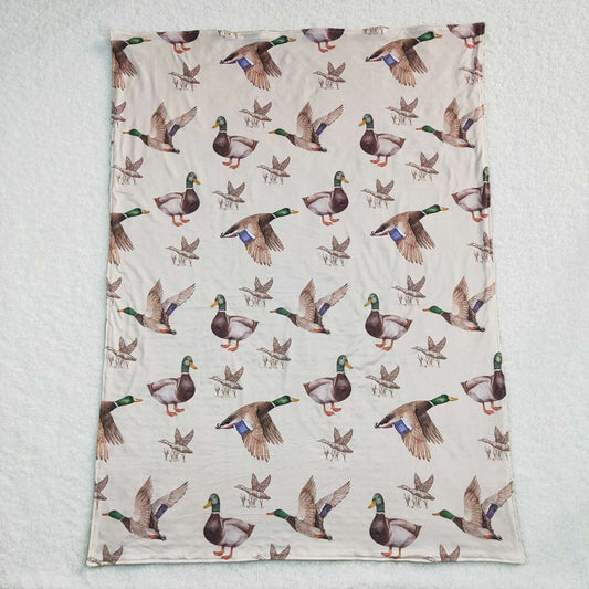 USA Shop Baby Kids Ducks Green Minky Blanket