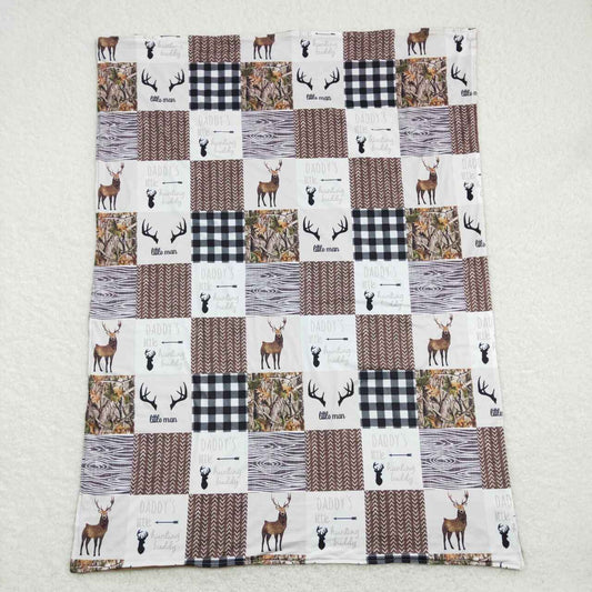 USA Shop Baby Boys Kids Deer Camo Daddy's Minky Blanket