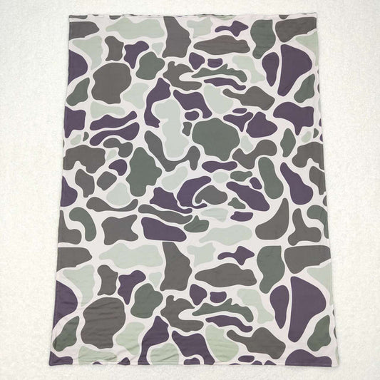 USA Shop Baby Kids Green Camo Minky Blanket