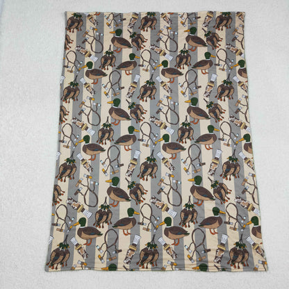 USA Shop Baby Kids Ducks Stripes Hunting Minky Blanket