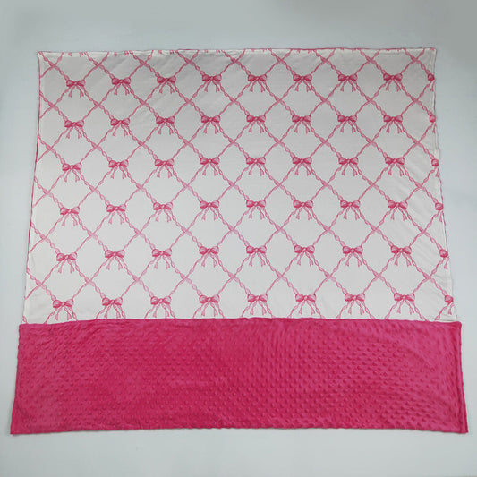 USA Shop Baby Girls Kids Pink Bows Blanket