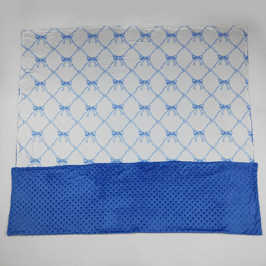 USA Shop Baby Girls Kids Blue Bows Blanket