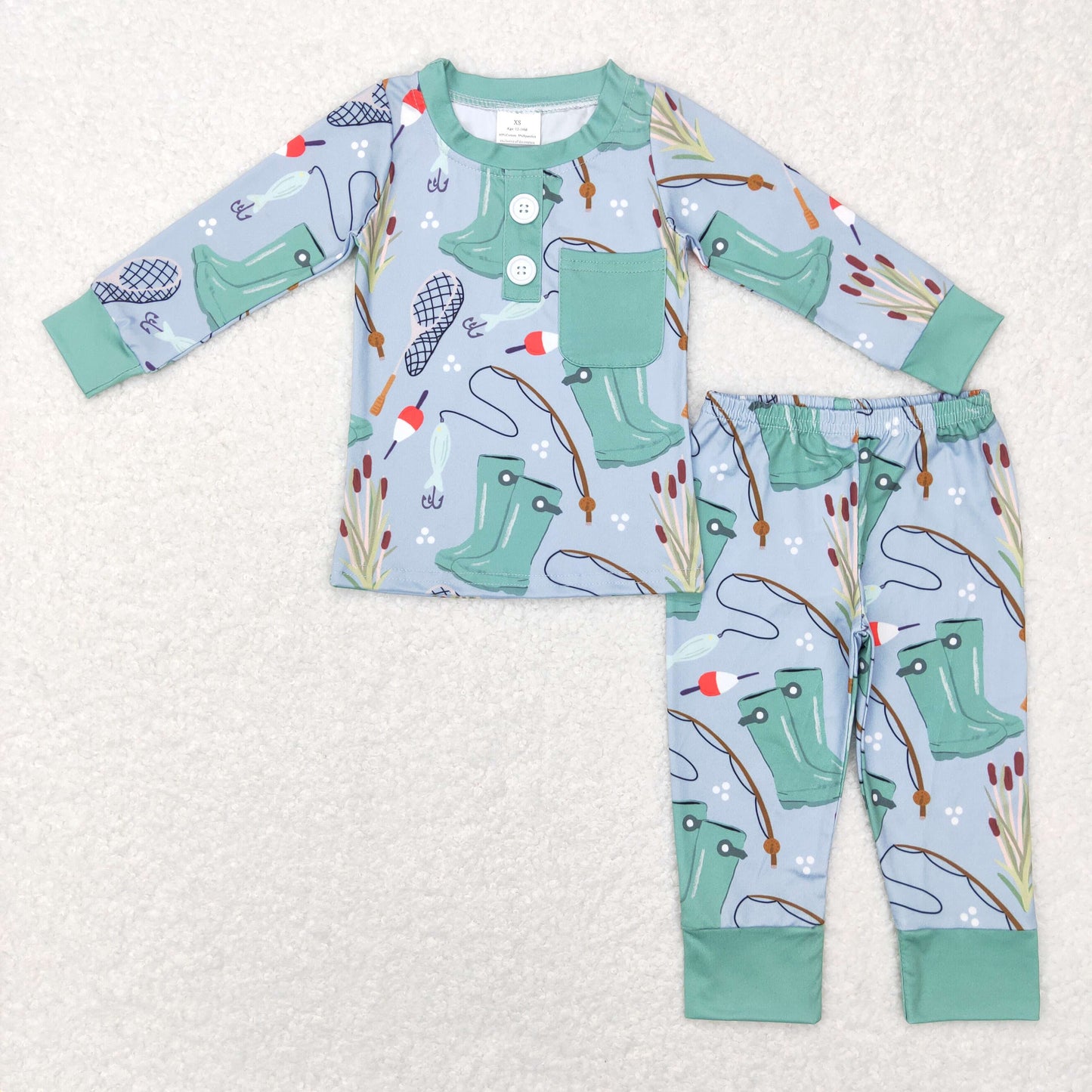 Sibling Baby Boys Long Sleeves Deer Ducks Fishing Shirts Pants Hunting Pajamas Sets