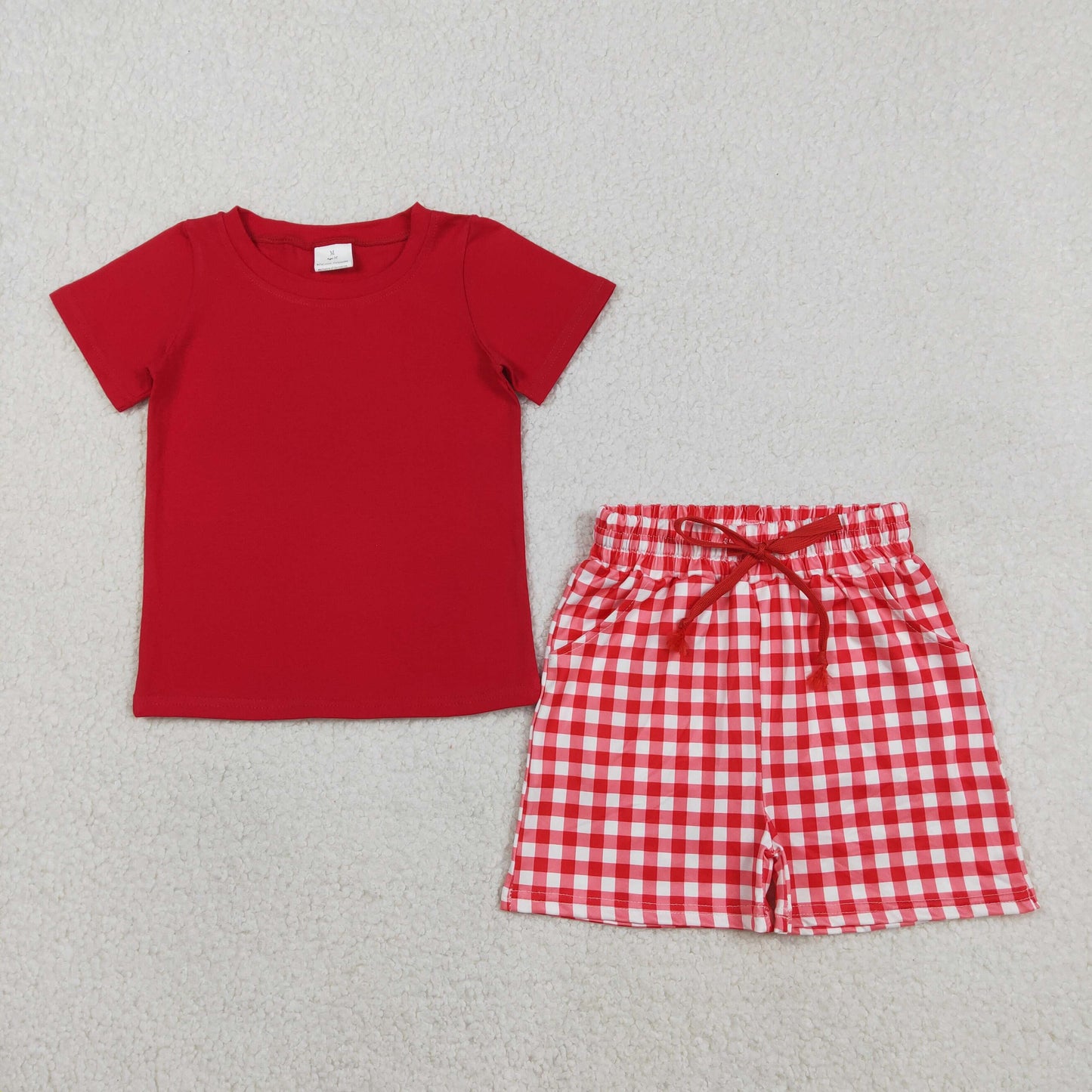 RTS Sibling Baby Boys Kids Short Sleeves Shirts Pockets Shorts Summer Sets Clothes