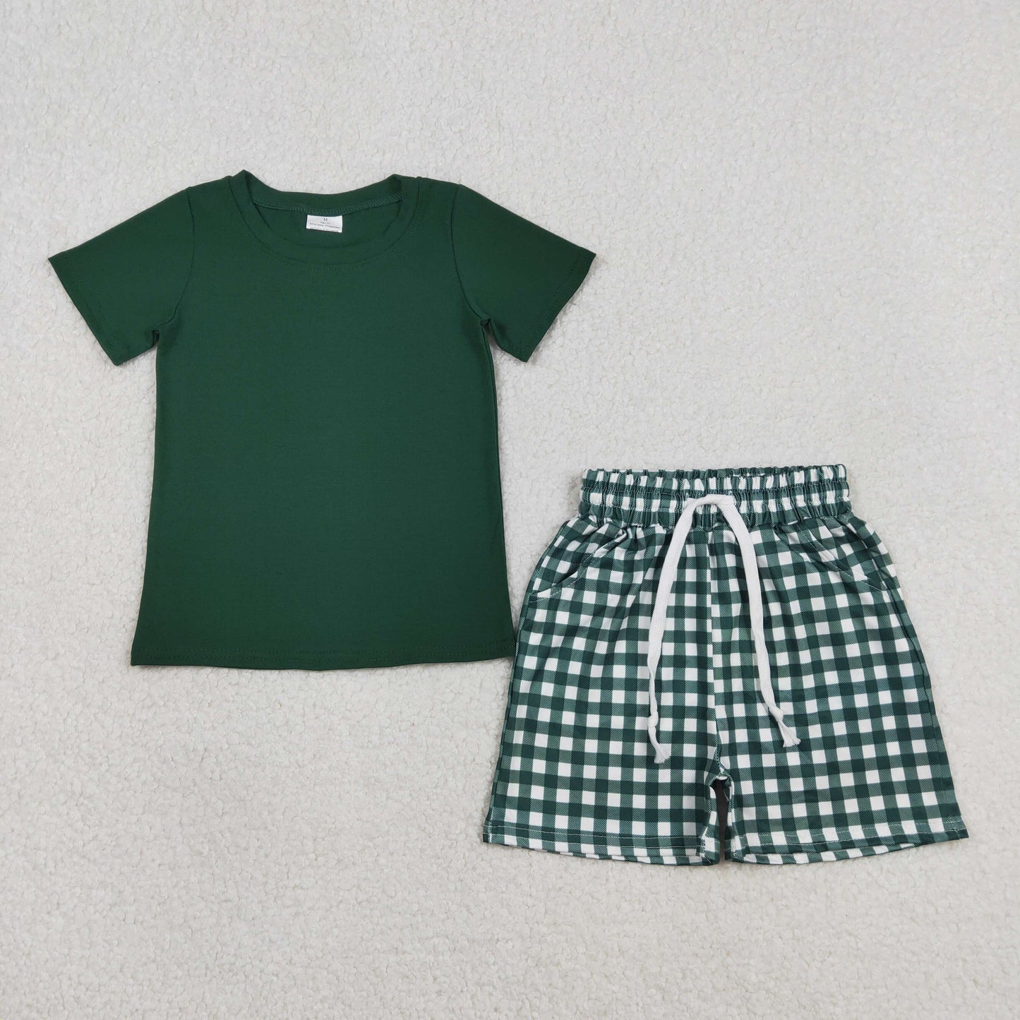 RTS Sibling Baby Boys Kids Short Sleeves Shirts Pockets Shorts Summer Sets Clothes