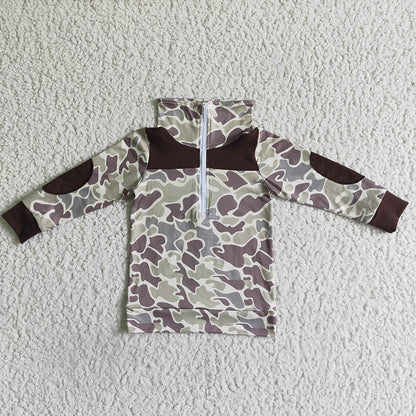 USA Shop Baby Boys Kids Long Sleeve Camo Pullover Shirt
