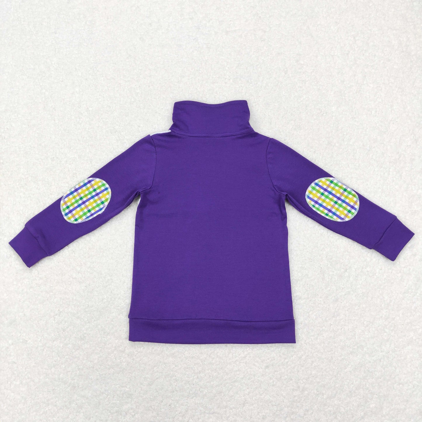 Sibling Baby Boys Kids Mardi Gras Buttons Zipper Pullovers Shirts Tops