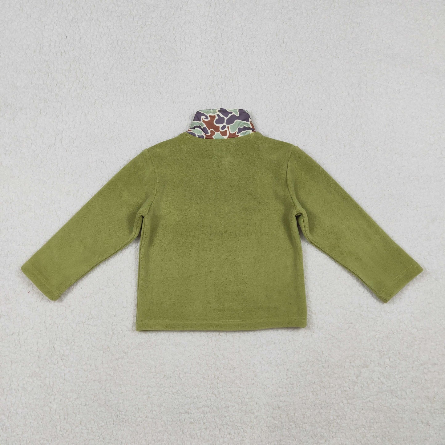 RTS Sibling Baby Boys Girls Long Sleeves Camo Hearts Bows Santa Print Zipper Fleece Pullovers Shirts Tops