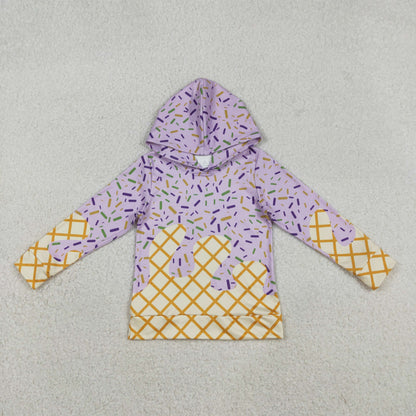 Sibling Baby Boys Girls Sprinkles Drips Hoodie Shirt Shorts Skirts Lavender Clothes
