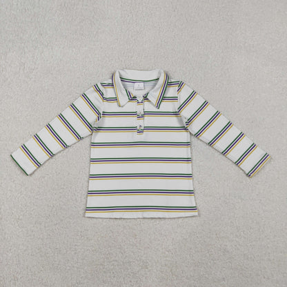 Sibling Baby Boys Kids Mardi Gras Buttons Zipper Pullovers Shirts Tops