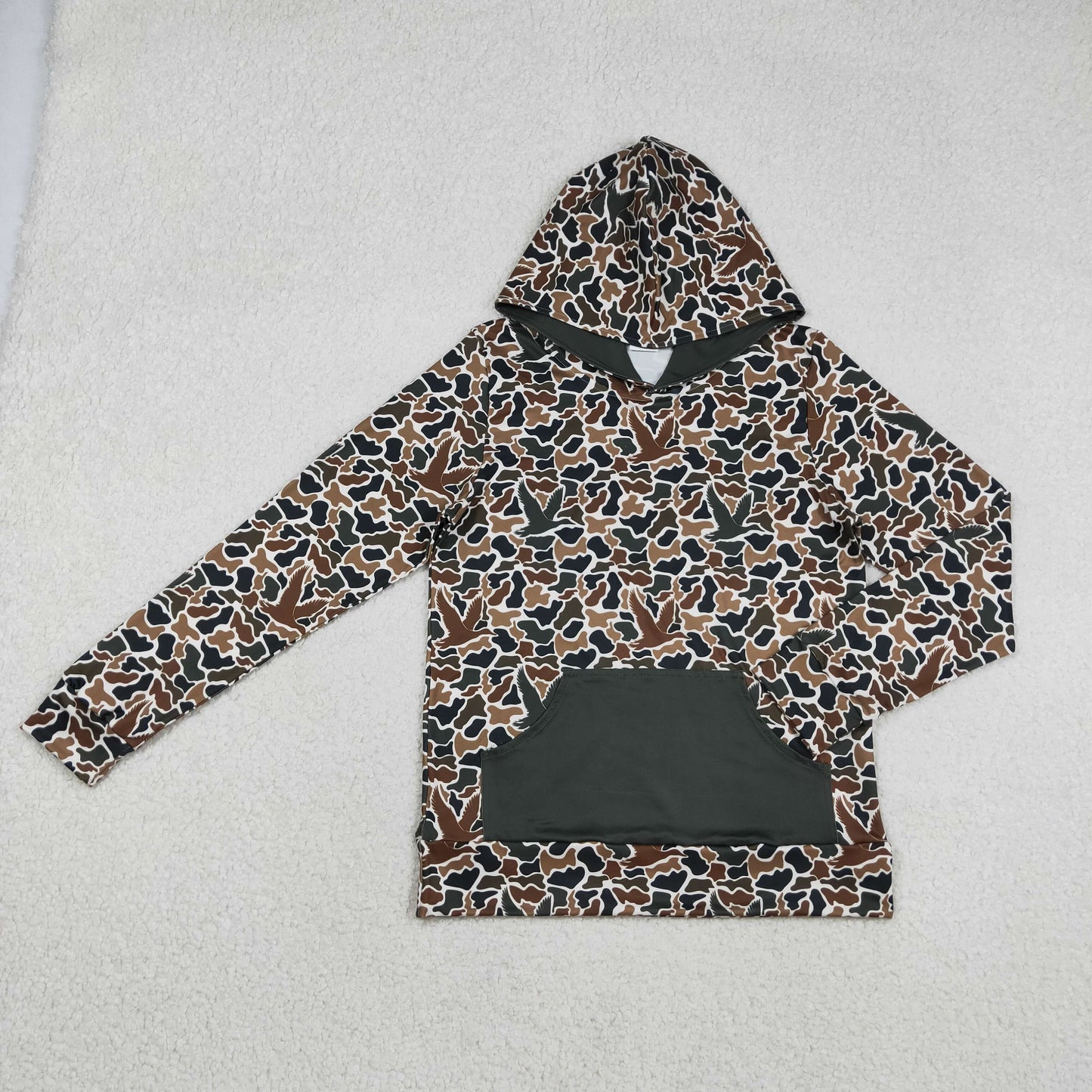 Sibling Adult Men Southern Ducks Camo Long Sleeve Pockets Hoodies