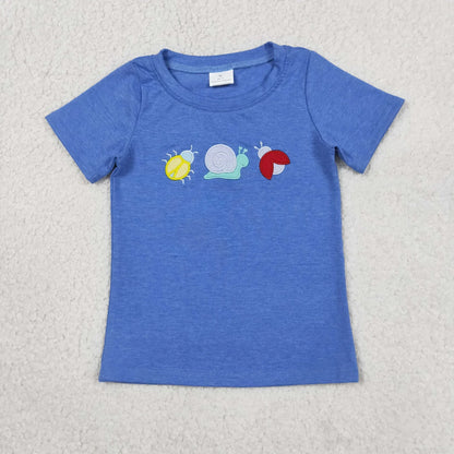 Sibling Baby Boys Girls Kids Embroidery Animals Shirt Set Rompers Summer Clothes