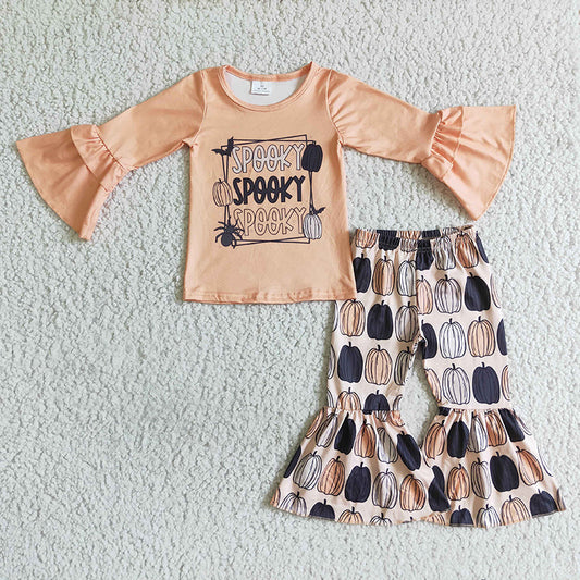 Promotion Baby Girl Halloween Pumpkin Outfit