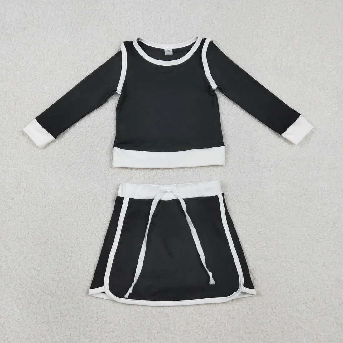 RTS Sibling Baby Girls Kids Long Sleeve Shirts Skirts Shorts Yoga Clothes Sets