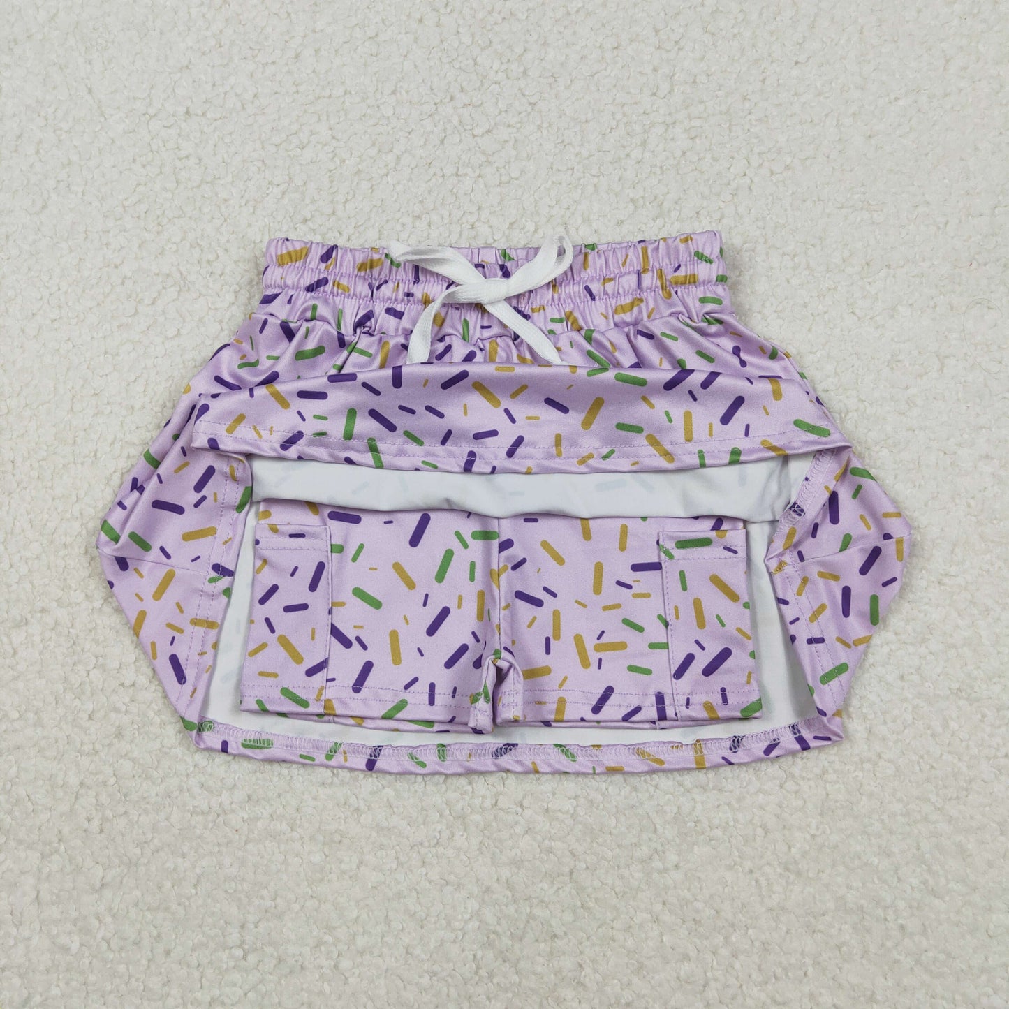 Sibling Baby Boys Girls Sprinkles Drips Hoodie Shirt Shorts Skirts Lavender Clothes