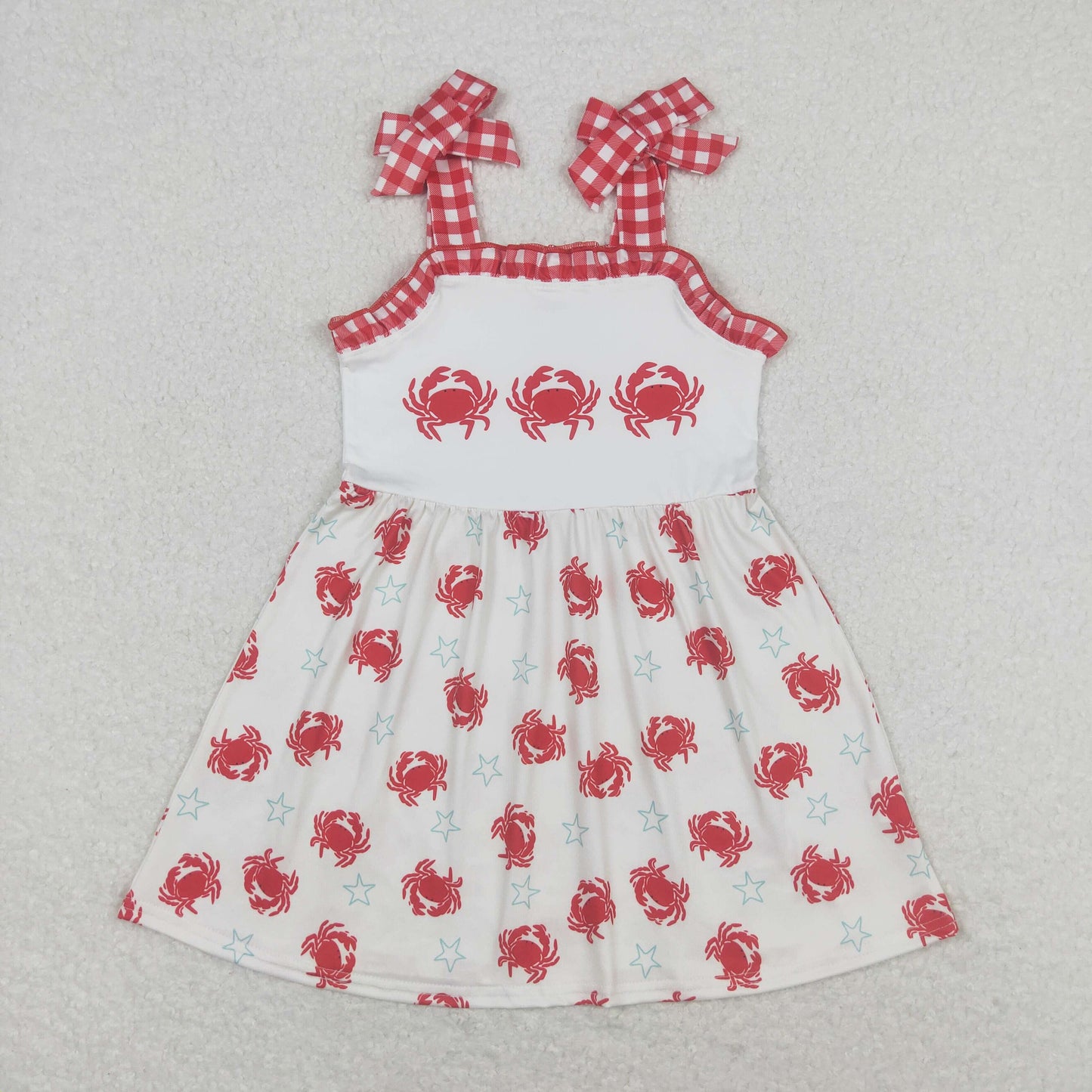 Sibling Baby Girls Kids Straps Knee Length Dresses Summer Clothes