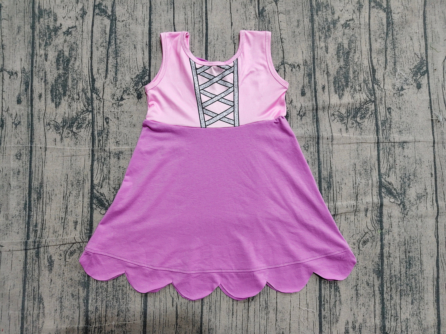 Preorder Baby Girl Pink Sleeveless Knee Length Princess Dress