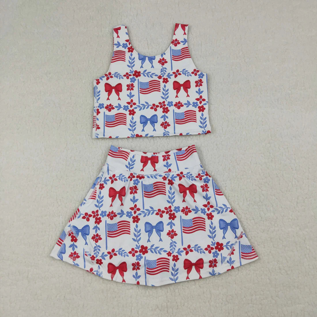 Sibling Baby Girls Kids Crawfish Baseball Bows Tops Shorts Skirt Skort Yoga Active Sets Clothes