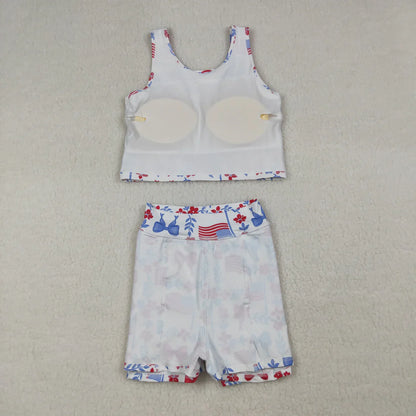 Sibling Baby Girls Kids Crawfish Baseball Bows Tops Shorts Skirt Skort Yoga Active Sets Clothes